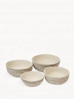 Korissa Amari Round Bowl Set - Brown