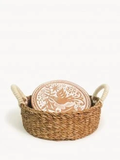 Korissa Bread Warmer + Basket - Bird Round