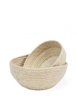 Korissa Glitter Bowl Set - White Home Goods