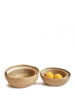 Korissa Home Goods Kata Candy Bowl Set - Natural