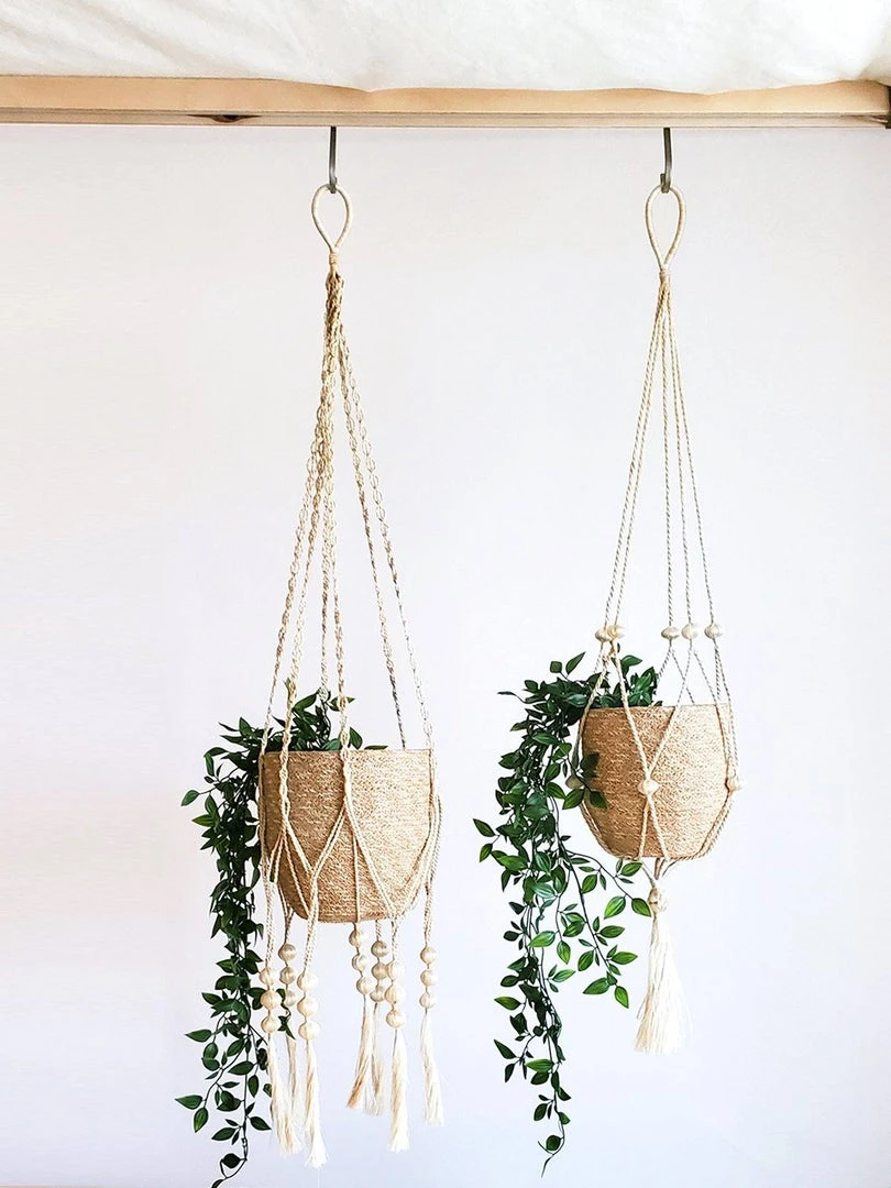 Korissa Home Goods Fiora Plant Hanger Set 4 Korissa Home Goods Fiora Plant Hanger Set
