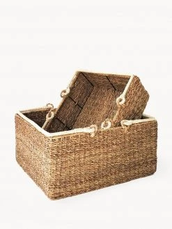 Korissa Home Goods Savar Large Square Basket Set
