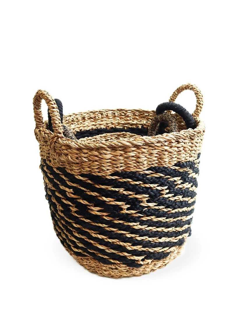 Korissa Ula Mesh Basket Set - Black Home Goods 6 Korissa Ula Mesh Basket Set - Black Home Goods