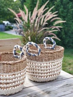 Korissa Ula Mesh Basket Set - White 10 Korissa Ula Mesh Basket Set - White