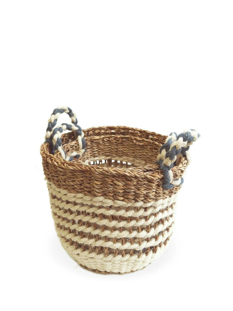 Korissa Ula Mesh Basket Set - White 7 Korissa Ula Mesh Basket Set - White