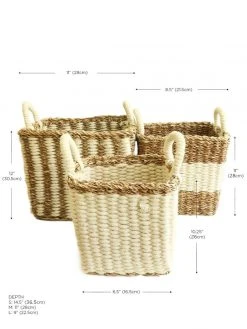Korissa Ula Storage Basket Set 11 Korissa Ula Storage Basket Set