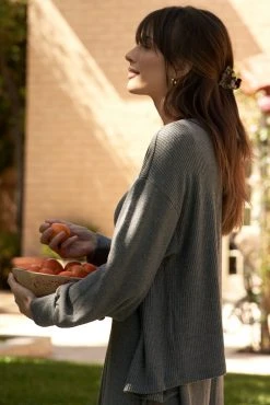 LA Relaxed New Arrivals Bloom Tencel Hachi Cardigan