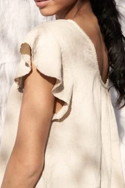 LA Relaxed Magnolia Linen Slip Dress