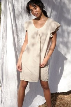 LA Relaxed Magnolia Linen Slip Dress