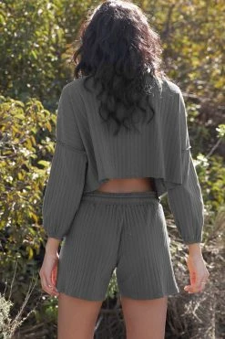 LA Relaxed New Arrivals Pointelle Flutter Short 14 LA Relaxed New Arrivals Pointelle Flutter Short