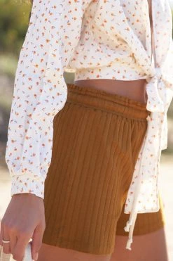 LA Relaxed New Arrivals Pointelle Flutter Short 13 LA Relaxed New Arrivals Pointelle Flutter Short