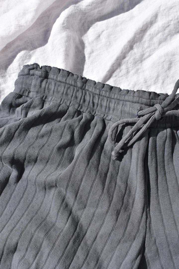 LA Relaxed New Arrivals Pointelle Flutter Short 10 LA Relaxed New Arrivals Pointelle Flutter Short