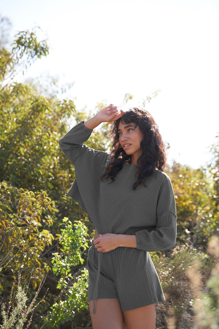 LA Relaxed New Arrivals Pointelle Flutter Short 4 LA Relaxed New Arrivals Pointelle Flutter Short