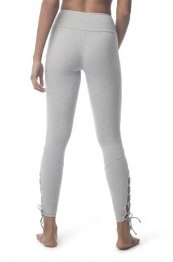 Synergy Organic Clothing Sale Lace Up Legging Pant - Heather Gray