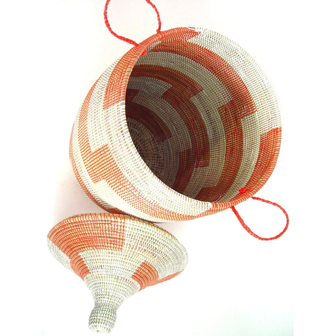 Mbare Large Patterned Hamper Basket 9 Mbare Large Patterned Hamper Basket