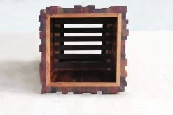 Masaya & Co. Large Hardwood Geo Planter Home Goods