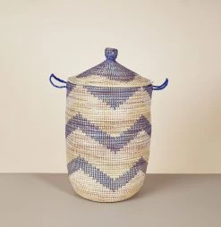 Mbare Large Patterned Hamper Basket