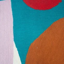 Leah Singh Home Goods Blah Blah Shapes Wool Throw Pillow Cover