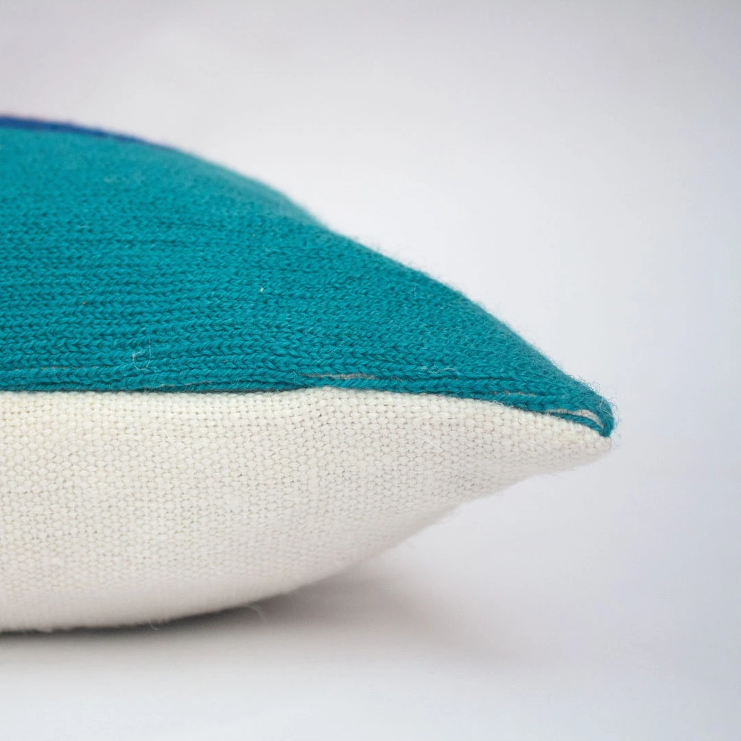 Leah Singh Home Goods Blah Blah Square Wool Throw Pillow Cover 8 Leah Singh Home Goods Blah Blah Square Wool Throw Pillow Cover