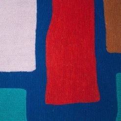 Leah Singh Home Goods Blah Blah Square Wool Throw Pillow Cover 14 Leah Singh Home Goods Blah Blah Square Wool Throw Pillow Cover