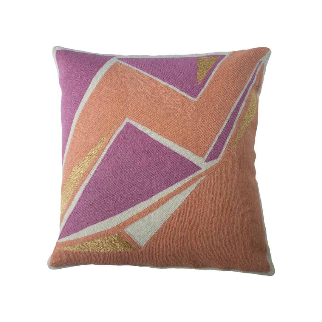 Leah Singh Home Goods Detroit Wool Throw Pillow Cover - Peach 3 Leah Singh Home Goods Detroit Wool Throw Pillow Cover - Peach