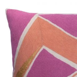 Leah Singh Home Goods Detroit Wool Throw Pillow Cover - Peach