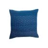 Leah Singh Eva Throw Pillow Cover - Indigo + Peach