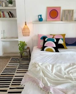 Leah Singh Eva Wool Throw Blanket - Rose Home Goods