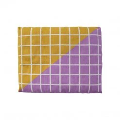 Leah Singh Grid Dog Bed Cover