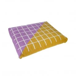 Leah Singh Grid Dog Bed Cover