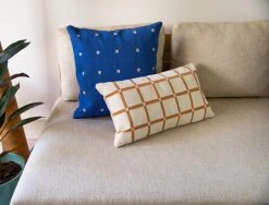 Leah Singh Grid Reversible Lumbar Pillow Cover