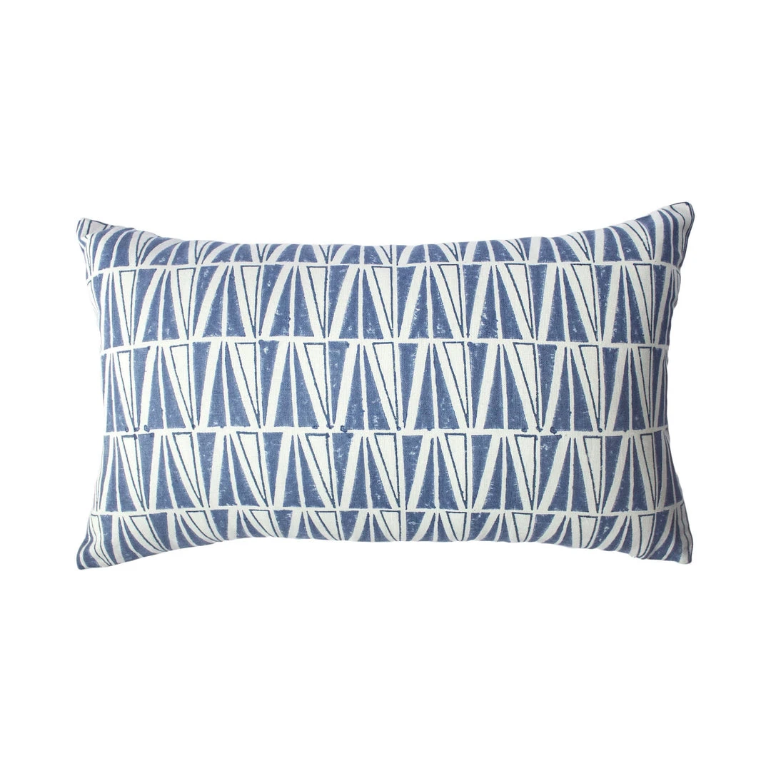 Leah Singh Indigo Lumbar Pillow Cover - Deep 3 Leah Singh Indigo Lumbar Pillow Cover - Deep