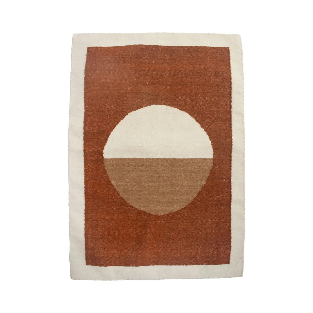 Leah Singh Luna Circle Wool Rug - Ochre Home Goods 3 Leah Singh Luna Circle Wool Rug - Ochre Home Goods