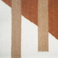 Leah Singh Home Goods Luna Stripes Wool Rug - Ochre