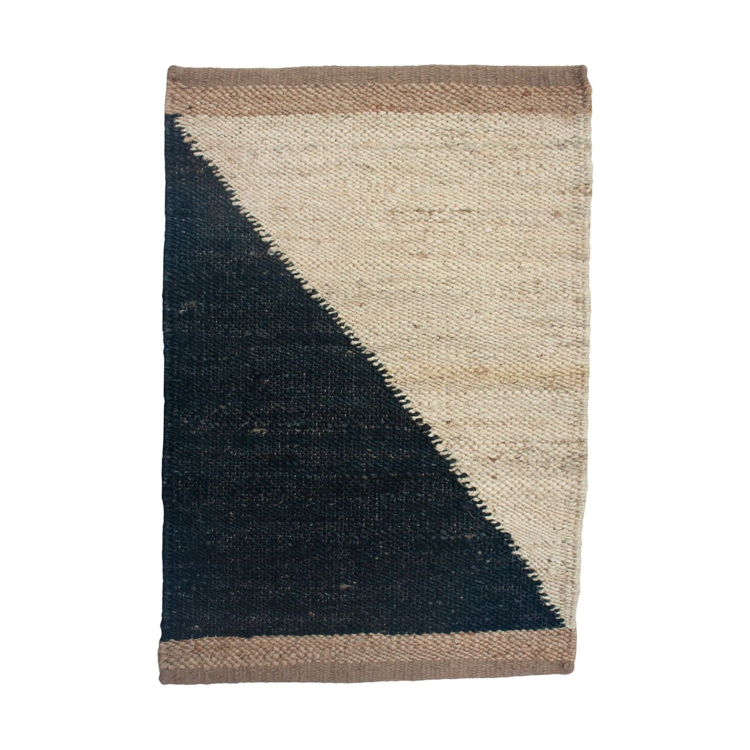 Leah Singh Home Goods Margeaux Jute Rug - Black + White 3 Leah Singh Home Goods Margeaux Jute Rug - Black + White