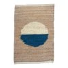 Leah Singh Margeaux Circle Jute Rug - Blue + White Home Goods