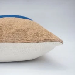 Leah Singh Home Goods Marianne Square Wool Throw Pillow Cover - Blue