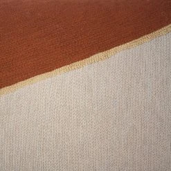 Leah Singh Home Goods Marianne Triangle Wool Lumbar Pillow Cover - Ochre