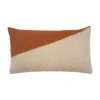 Leah Singh Home Goods Marianne Triangle Wool Lumbar Pillow Cover - Ochre 2 Leah Singh Home Goods Marianne Triangle Wool Lumbar Pillow Cover - Ochre