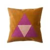 Leah Singh Home Goods Maya Throw Pillow Cover - Triangles 2 Leah Singh Home Goods Maya Throw Pillow Cover - Triangles