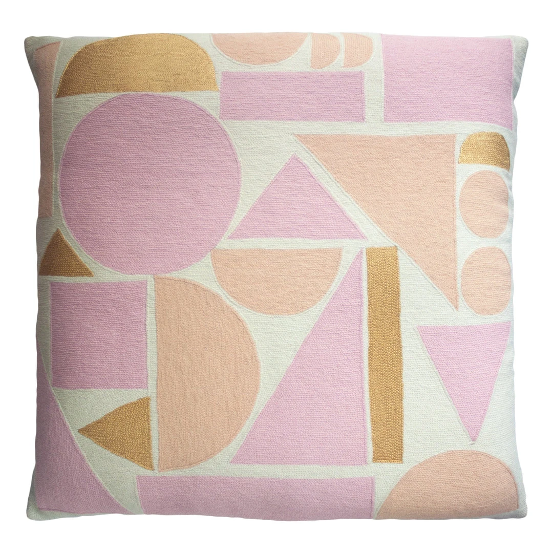 Leah Singh Melanie Wool Floor Pillow Cover - Pink + Blush 3 Leah Singh Melanie Wool Floor Pillow Cover - Pink + Blush