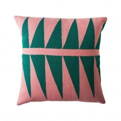 Leah Singh Palm Springs Wool Pillow Cover - Emerald Home Goods