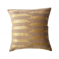 Leah Singh Scarpa Circus Wool Throw Pillow Cover - Mauve
