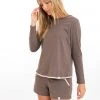 Leena & Lu Best Sellers Pima Long Sleeve Shirt - Dusk 2 Leena & Lu Best Sellers Pima Long Sleeve Shirt - Dusk