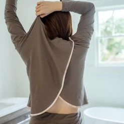 Leena & Lu Best Sellers Pima Long Sleeve Shirt - Dusk