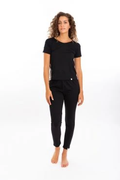 Leena & Lu Best Sellers Pima Pants - Black