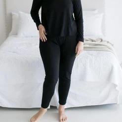 Leena & Lu Best Sellers Pima Pants - Black