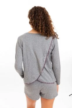 Leena & Lu Best Sellers Pima Short - Gray 7 Leena & Lu Best Sellers Pima Short - Gray