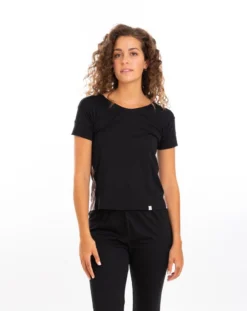Leena & Lu Pima Short Sleeve Tee - Black BIPOC Owned