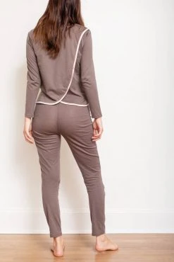 Leena & Lu Best Sellers Pima Long Sleeve And Pants Pajama Set